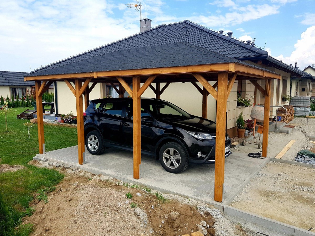 Односкатный навес 8500*6500