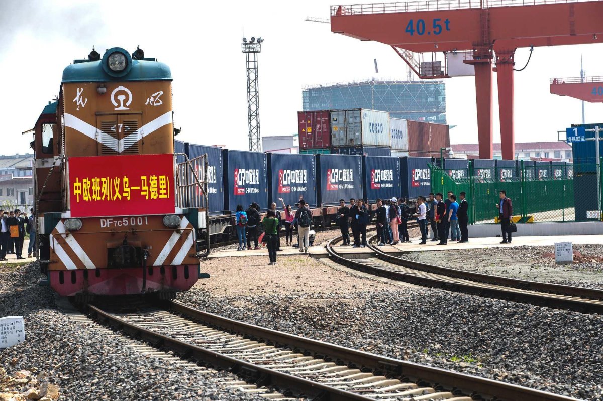 Контейнерный поезд из Китая