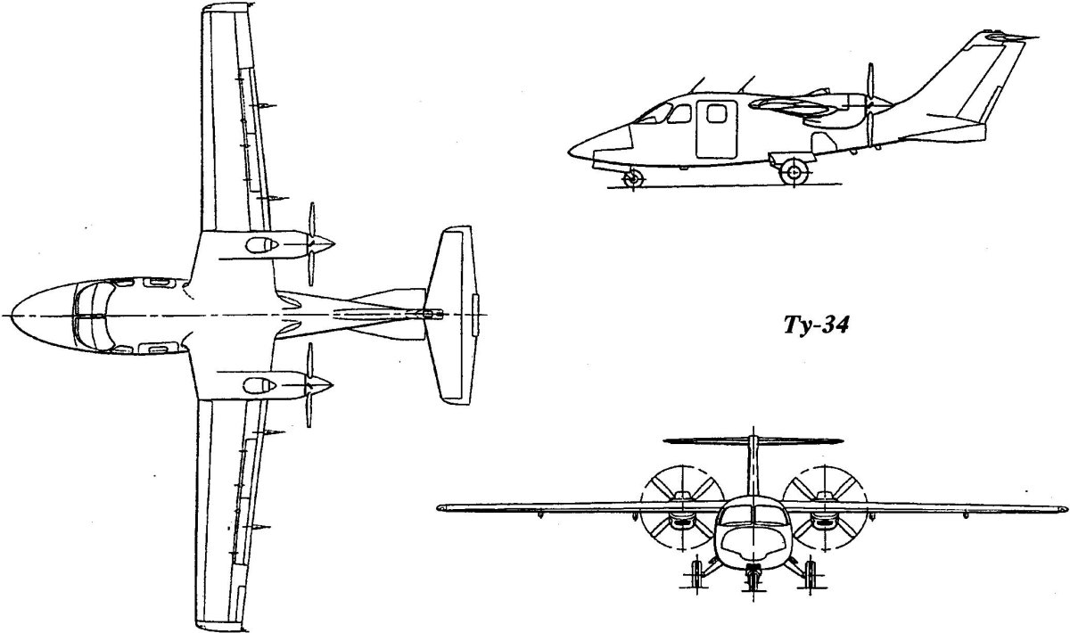 Ту 34 самолет