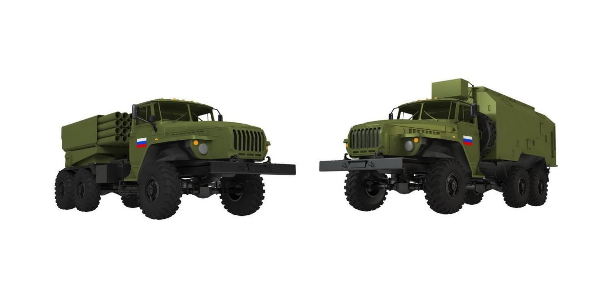 Лего Урал 4320 военный град