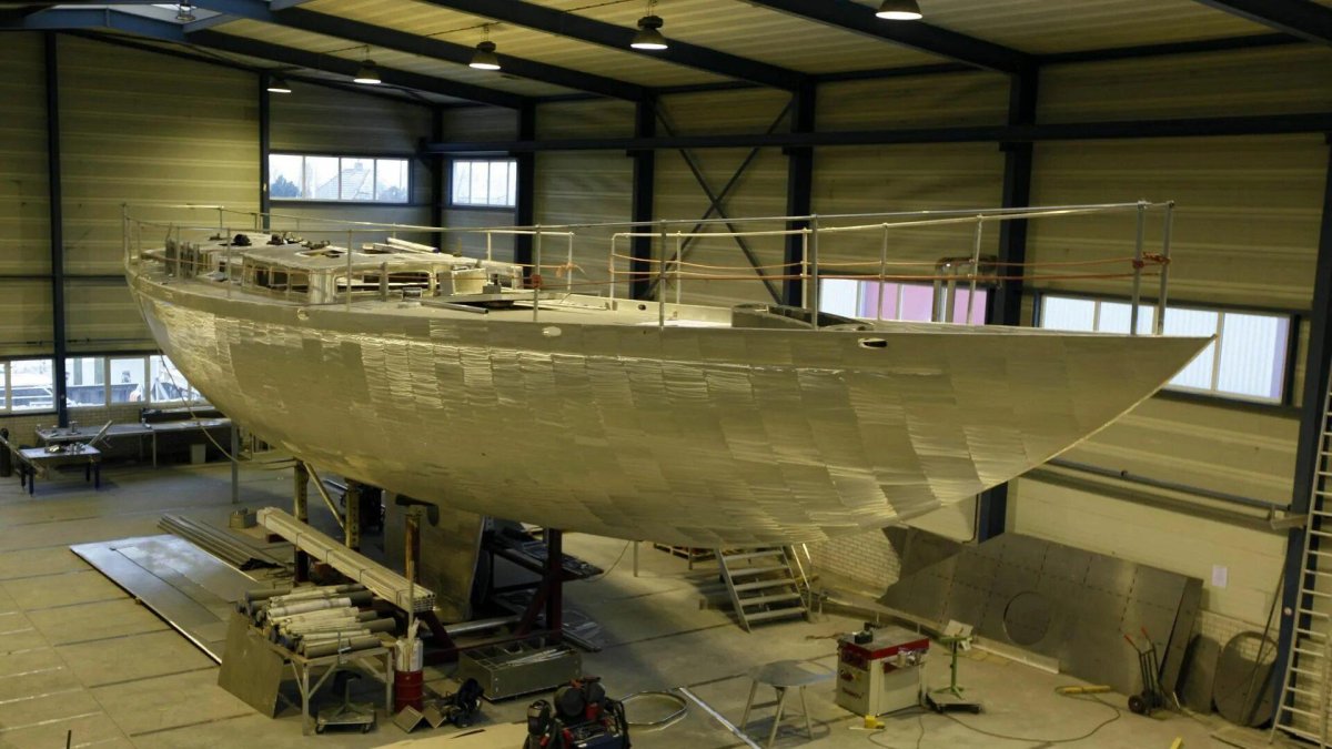 Алюминиевый корпус яхты