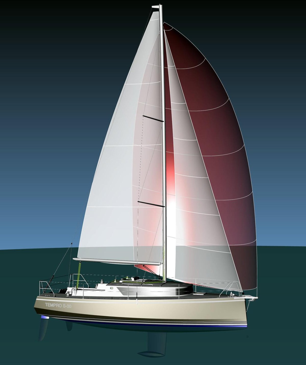 Парусная яхта швертбот