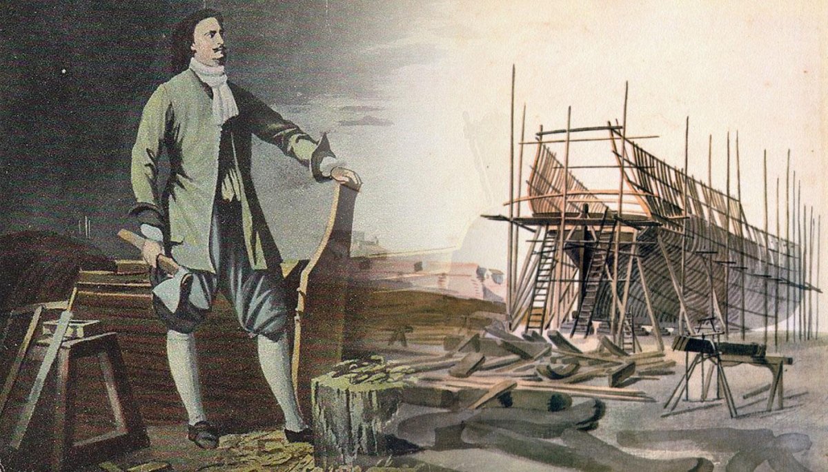 Петр 1 на верфи