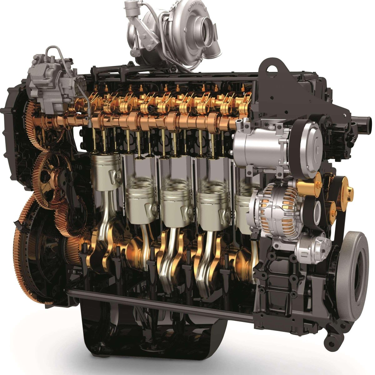 Рядный 4 цилиндровый двигатель