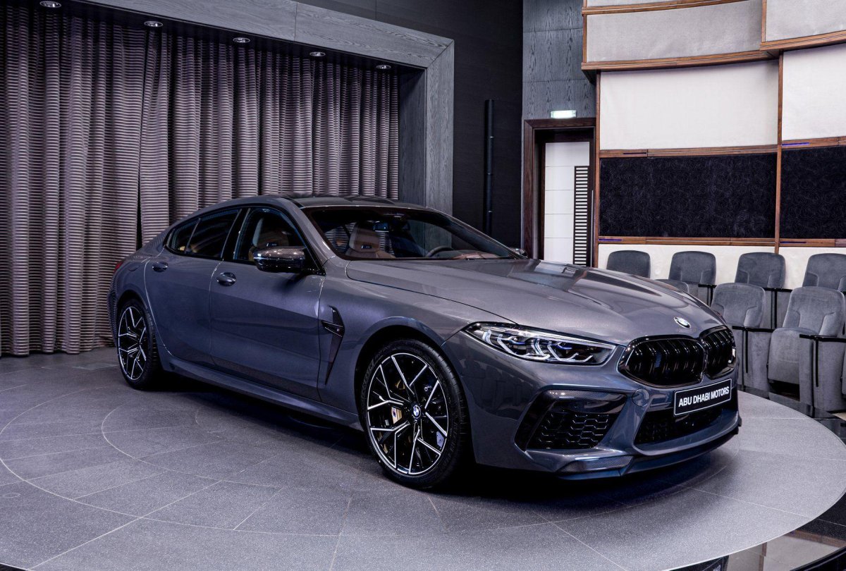 BMW m8 Competition Gran Coupe 2020 чёрная