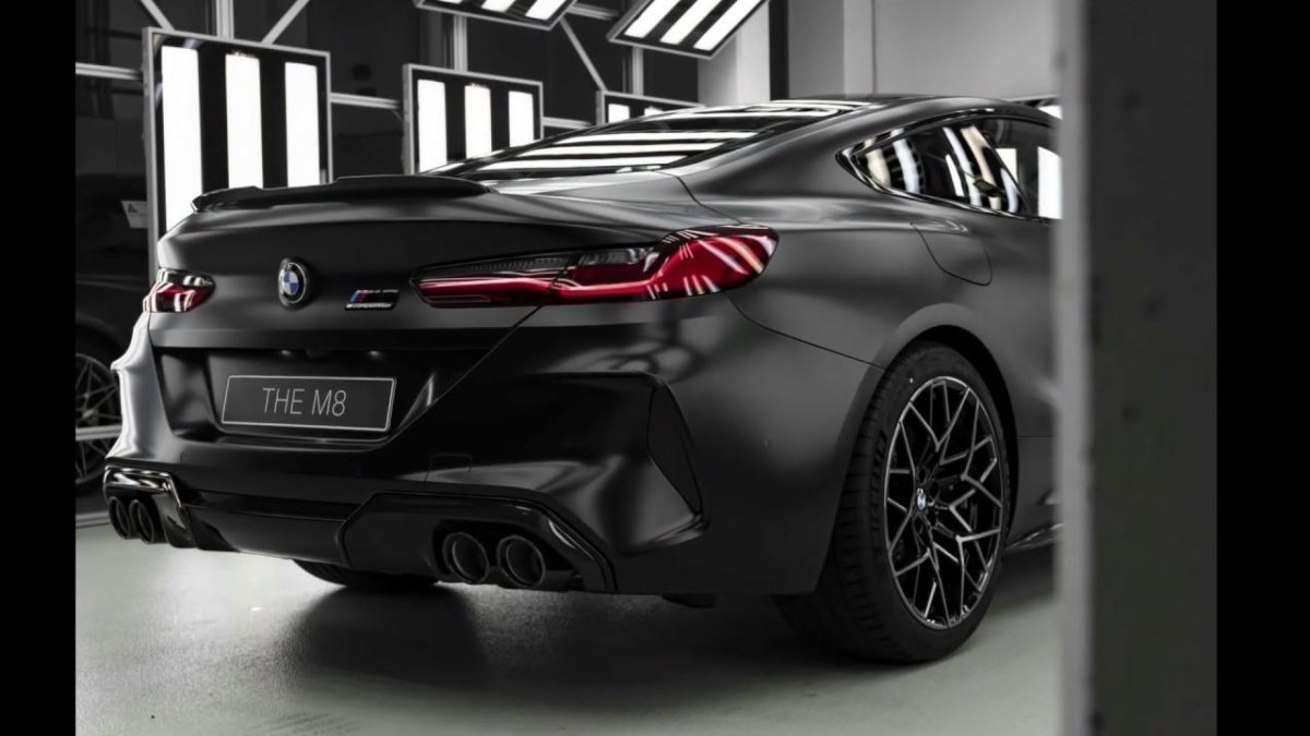 BMW m8 Competition Gran Coupe 2020 чёрная
