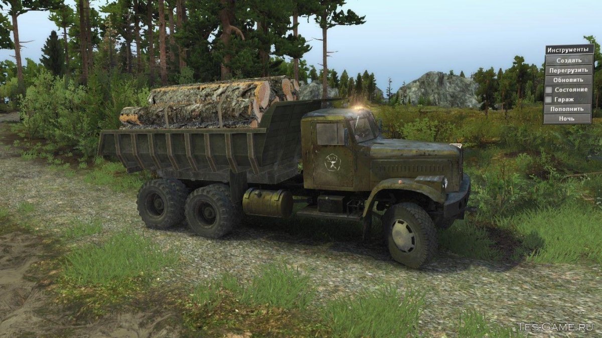 Mod ЯАЗ-210д Spin Tires