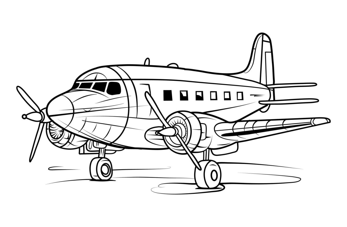 Черный контур самолета f18