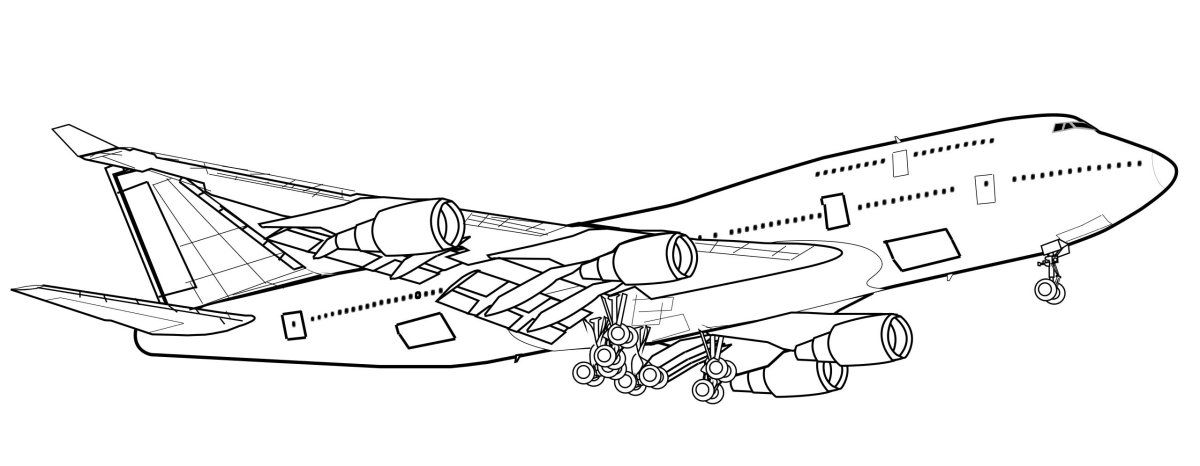 Раскраска Боинг 747