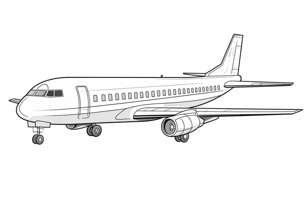 Разукрашка самолет