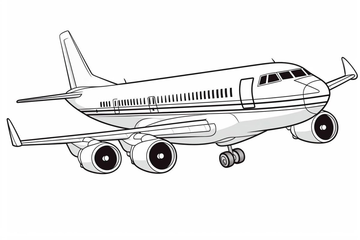 Разукрашка самолет