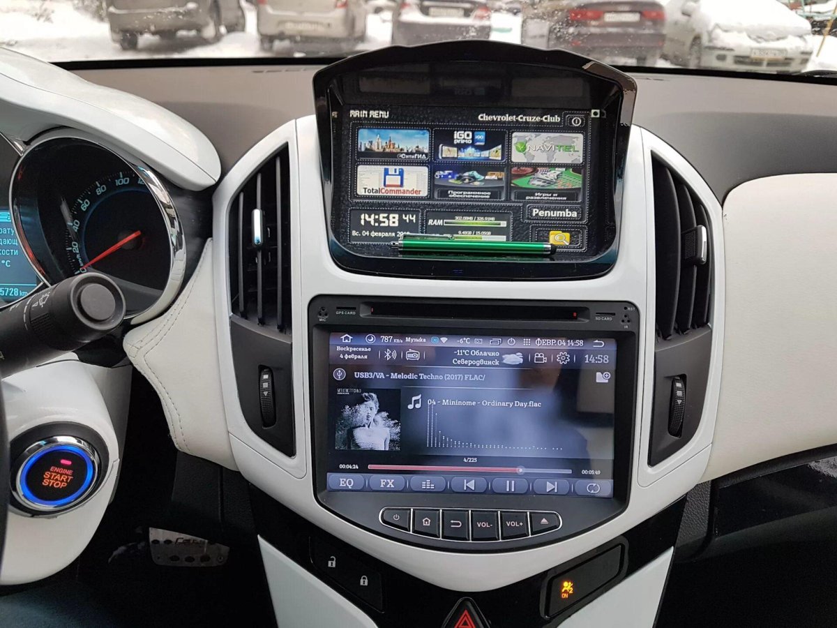 Chevrolet Cruze магнитола Tesla