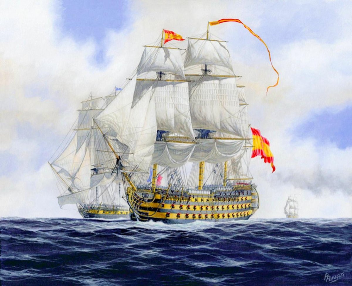 Испанский корабль Сантисима Тринидад