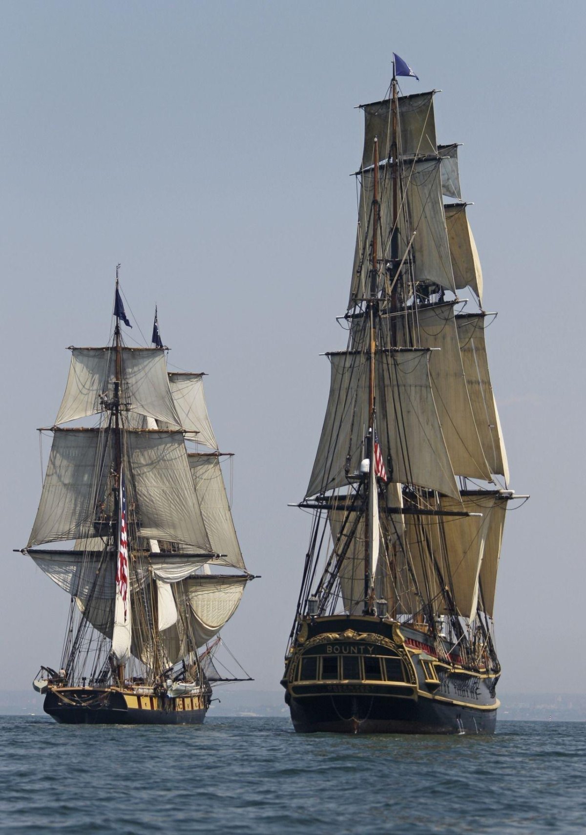 Парусный корабль 17 века Фрегат