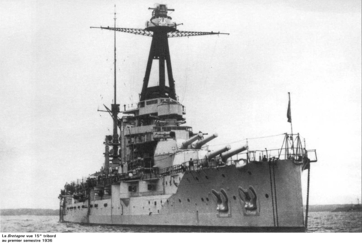 Французский линкор Бретань