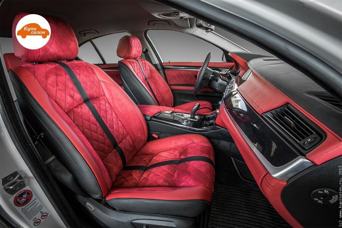 Сидения БМВ алькантара