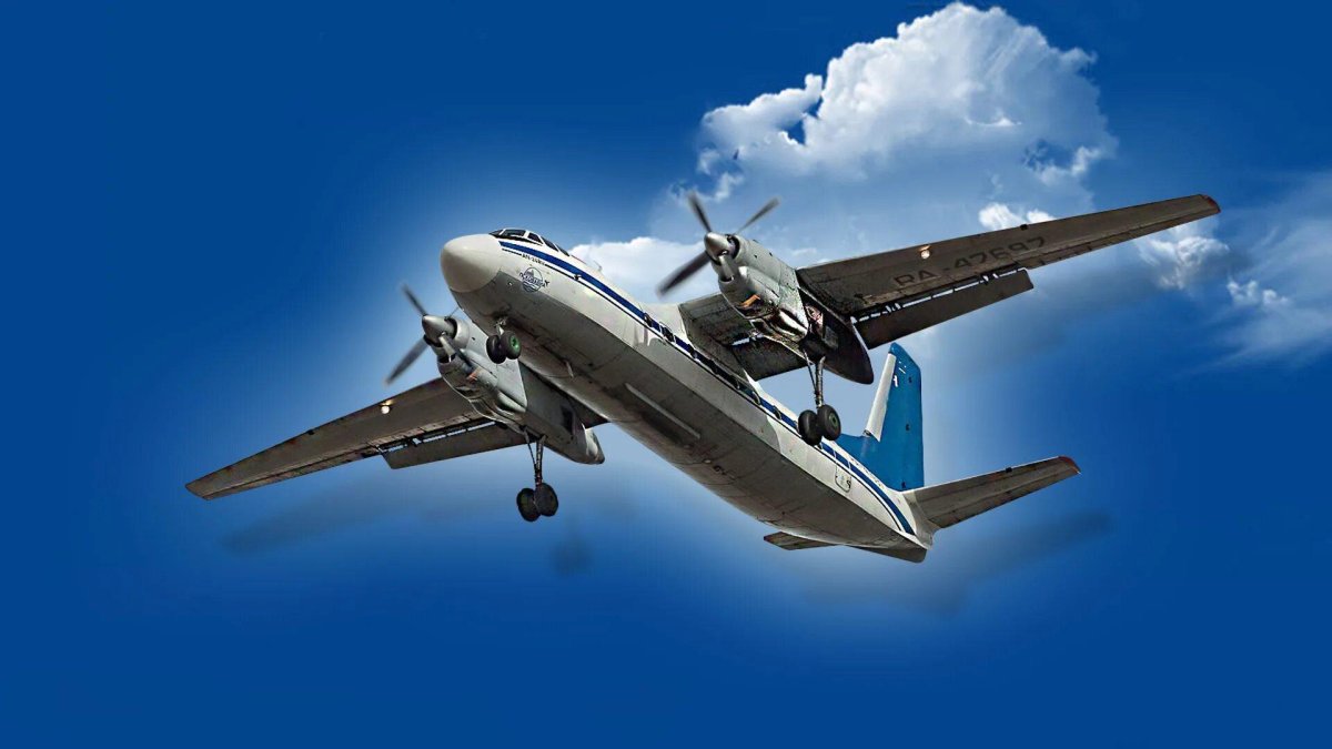 Винтовой самолёт АН 24