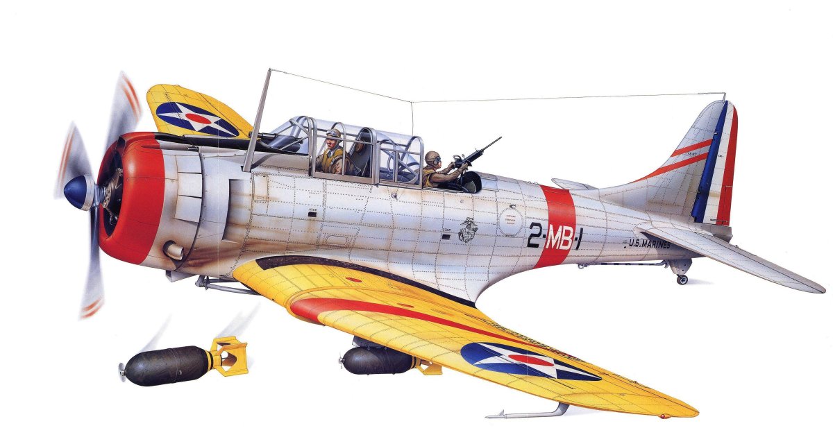 Самолет SBD 5 Dauntless