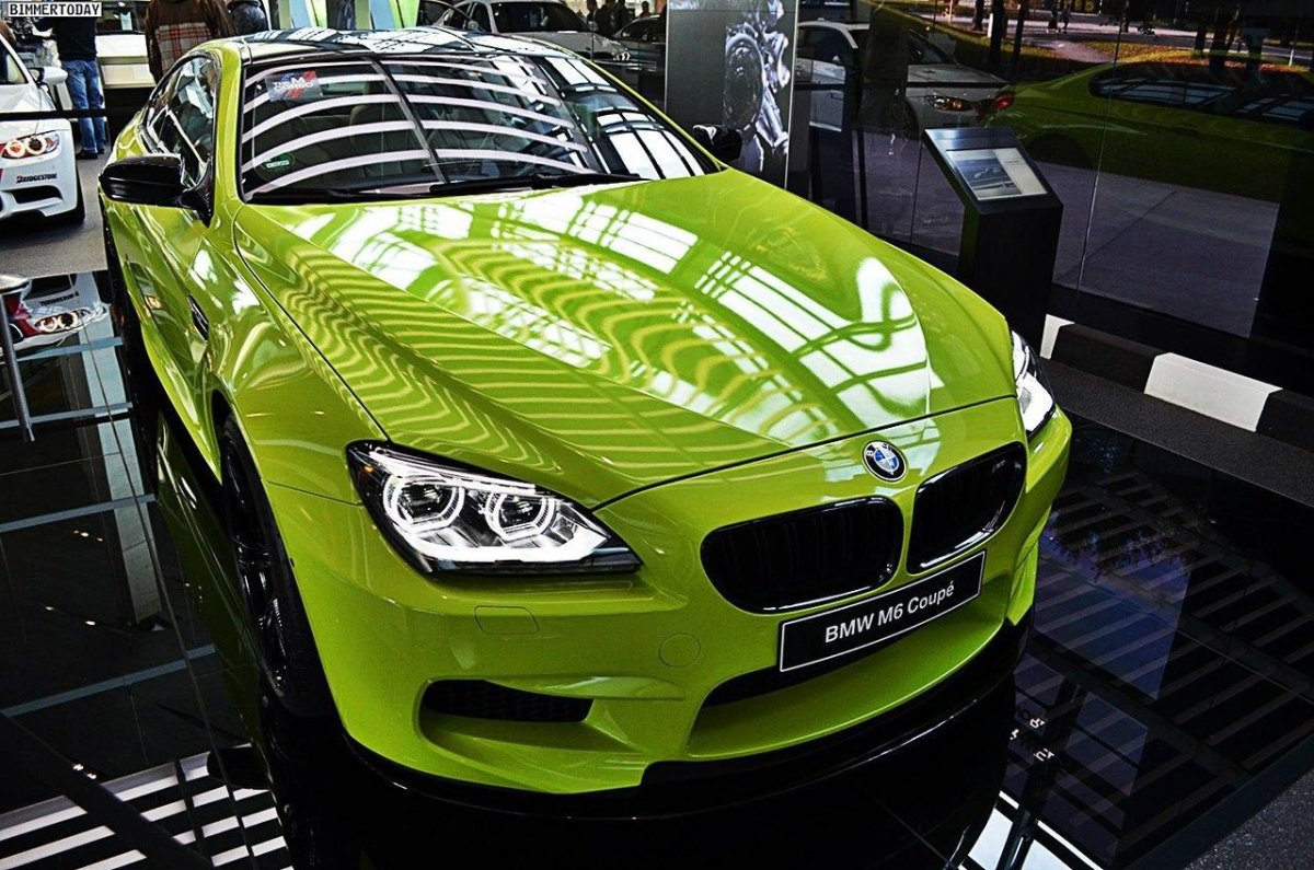 BMW m6 зеленая
