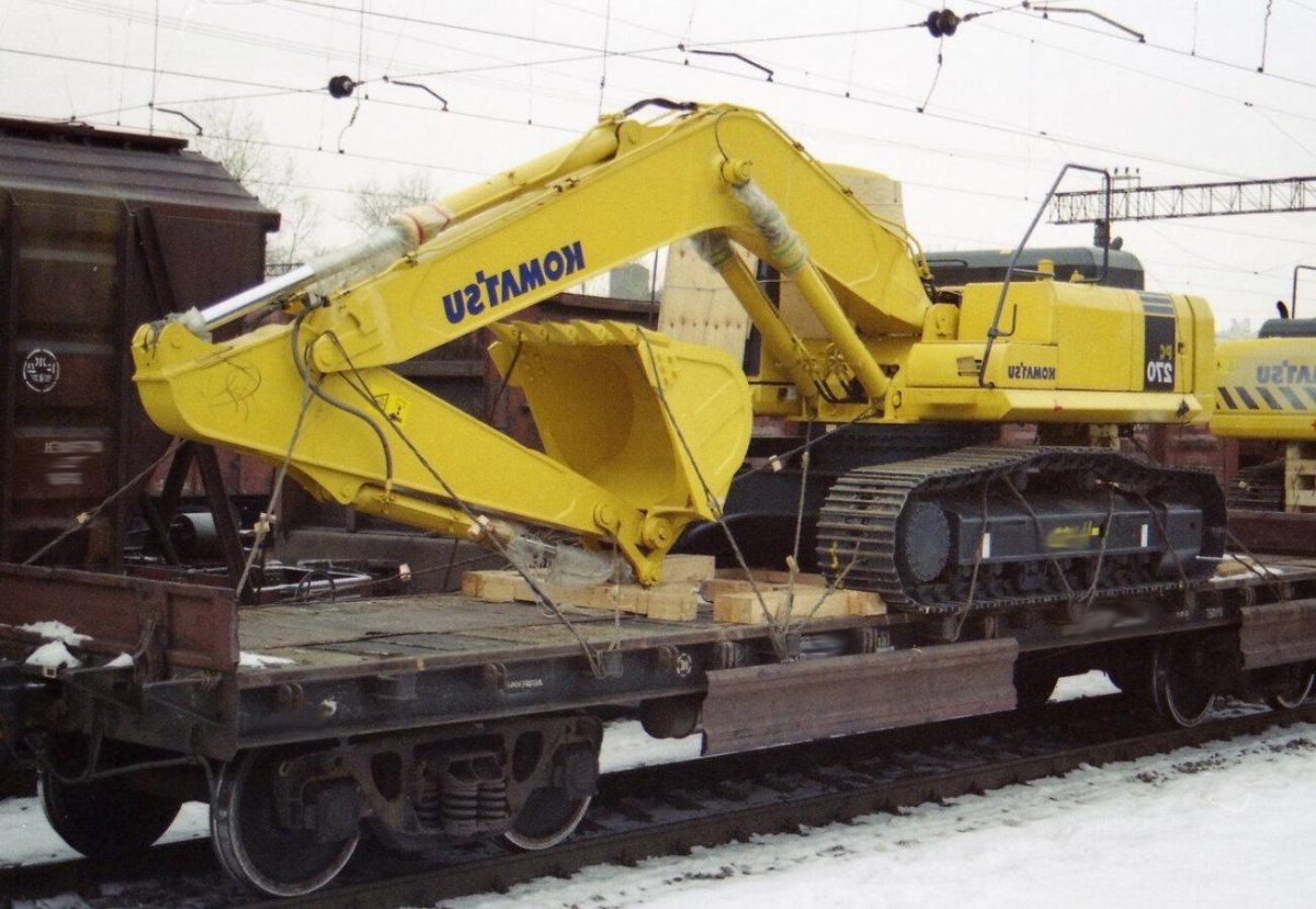 Komatsu pc500lc на платформе