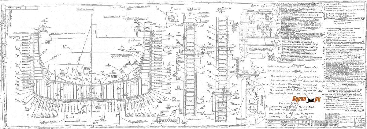 Шпангоут самолета чертеж