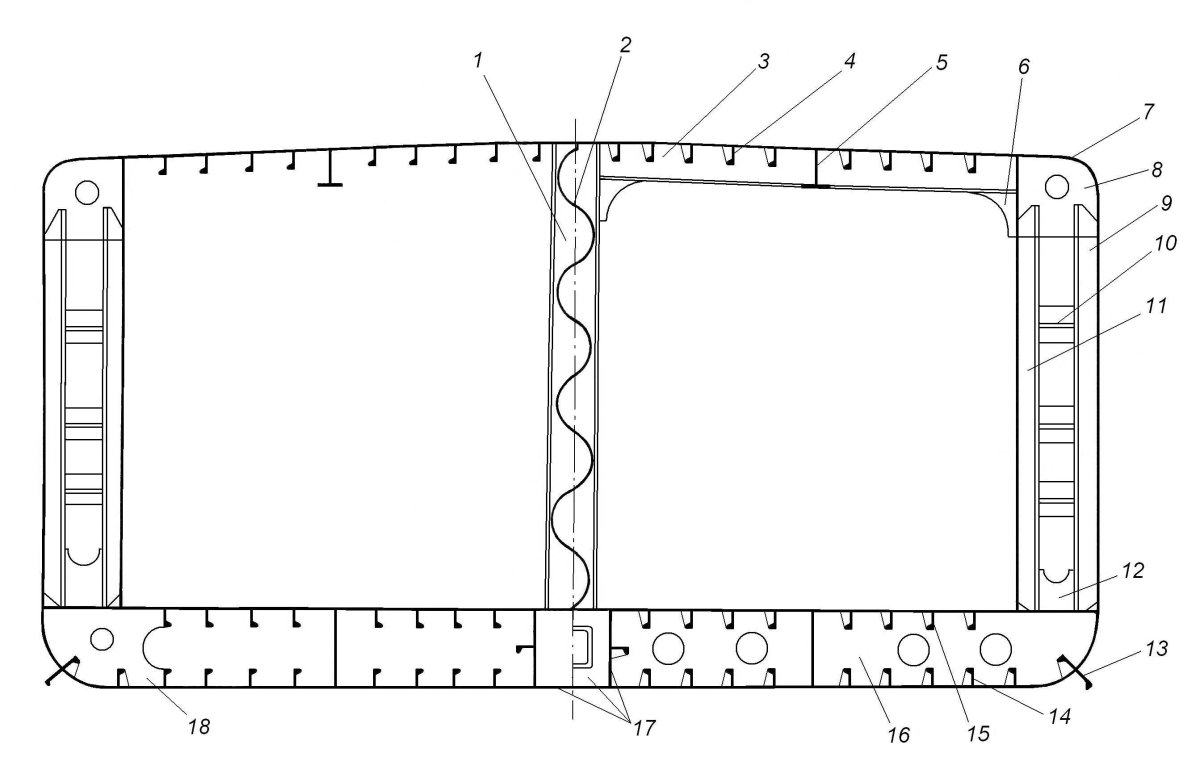 Конструкция Мидель шпангоута судна