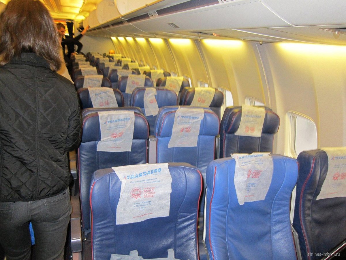 Боинг 737 Трансаэро салон