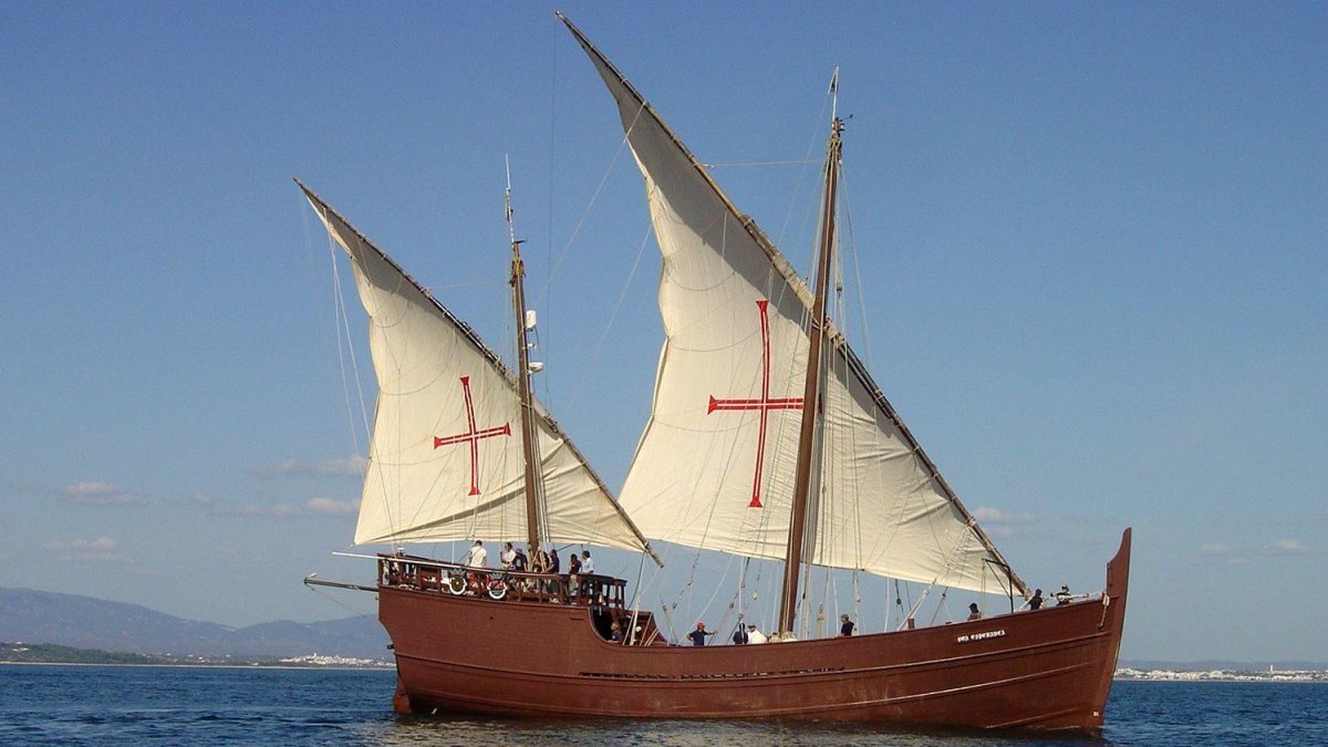 Португальская Каравелла Двухмачтовая
