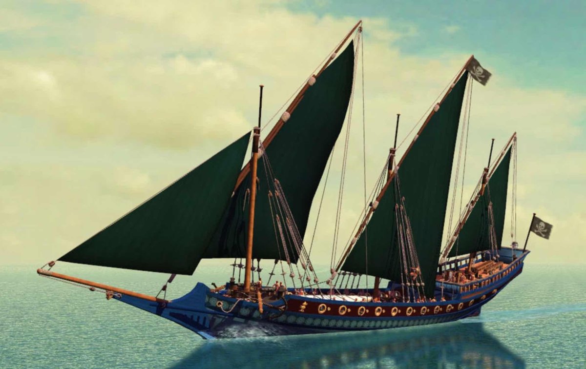 Парусный корабль шебека