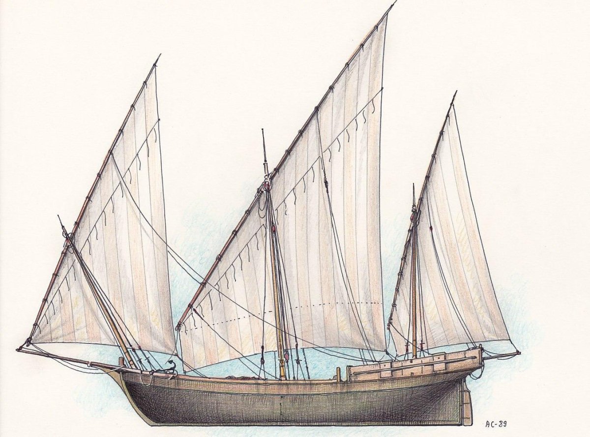 Парусное судно шебека