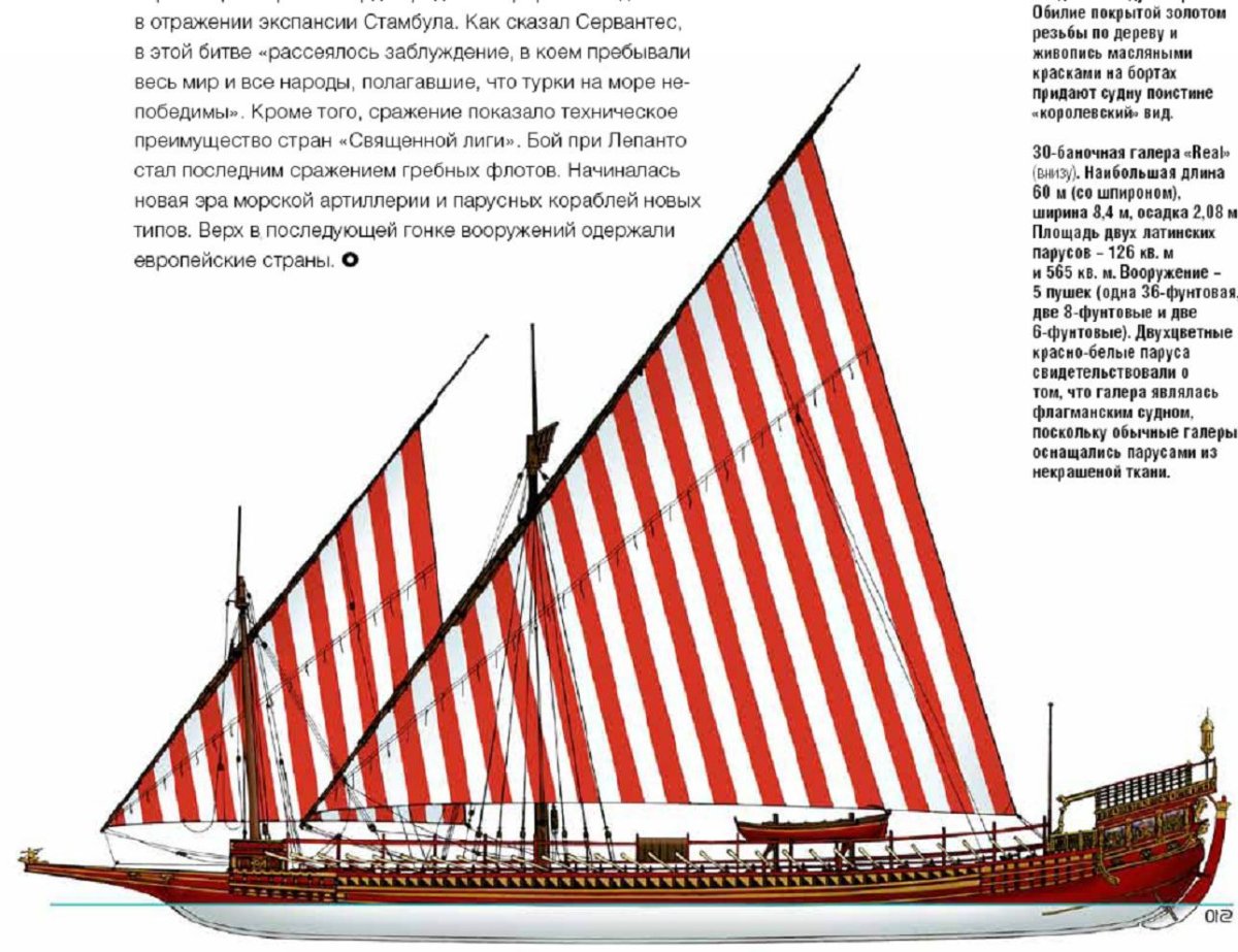 Чертеж галеры Реал