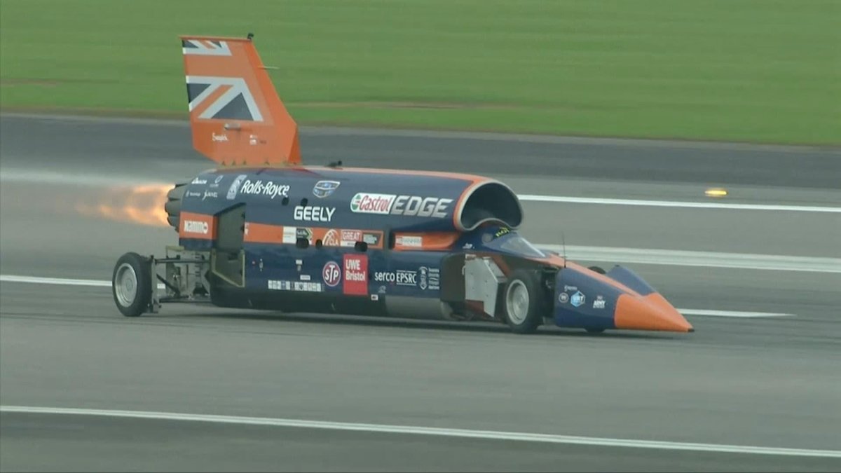 Энди Грин на Thrust SSC