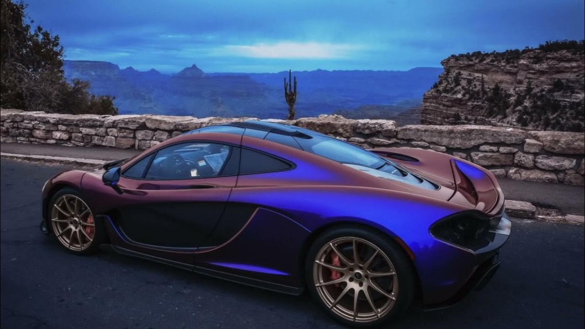 MCLAREN p1 фиолетовый