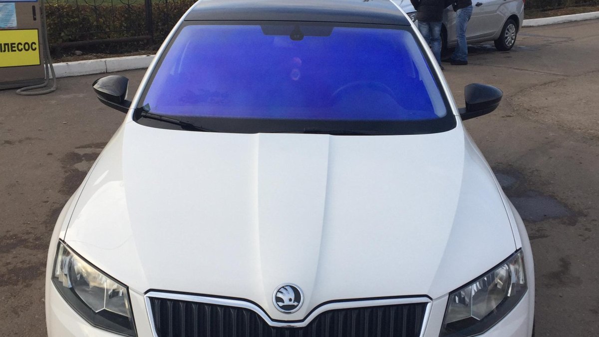 Шкода Октавия а5 белая с черной крышей