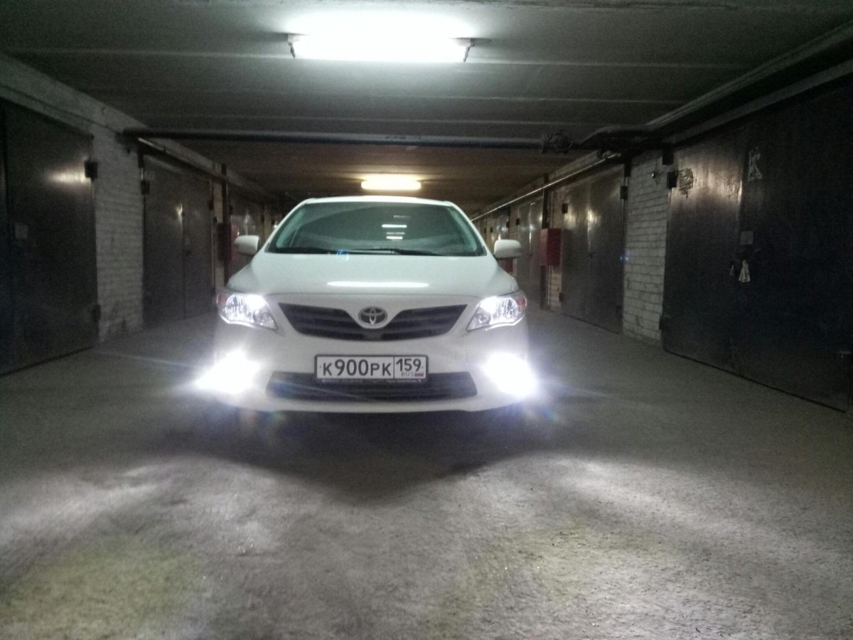 Светодиодные лампы на Тойота Королла е150