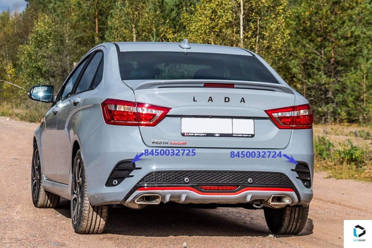 Задний бампер Веста спорт