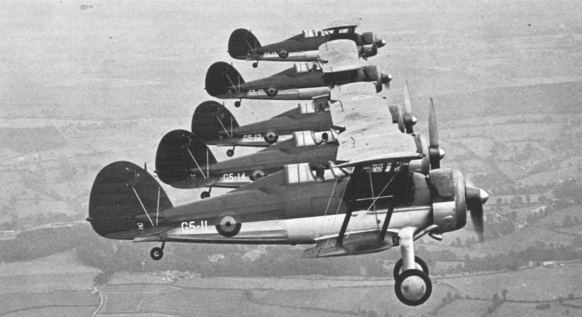 Самолет биплан Глостер Гладиатор