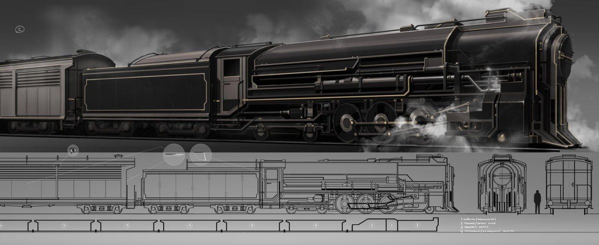 Бронепоезд дизельпанк