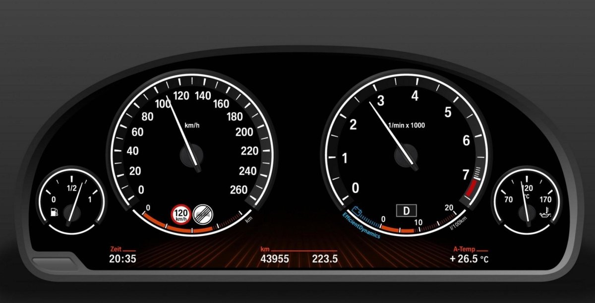 БМВ f10 спидометр