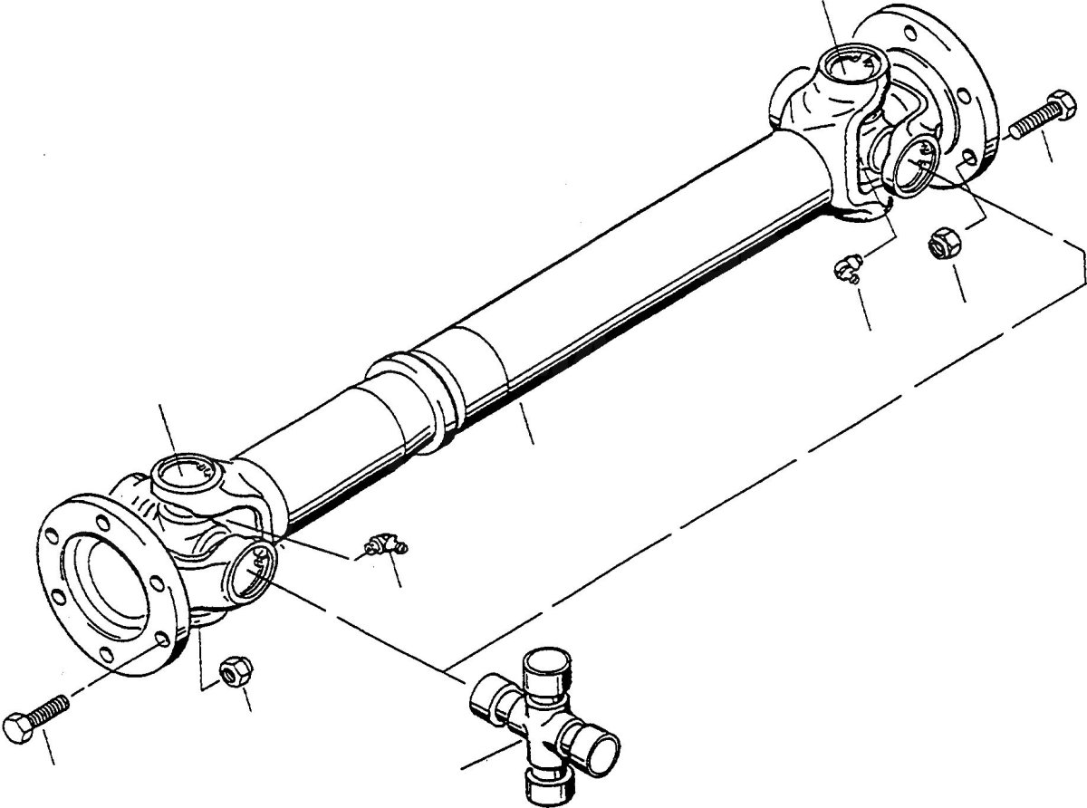 Карданный вал ГАЗ 3110 чертеж