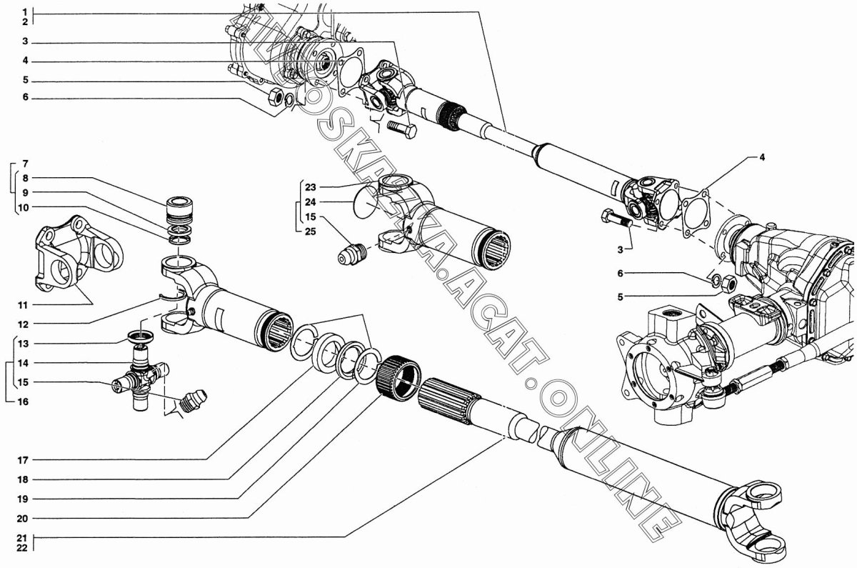 Привод переднего моста УАЗ 390945