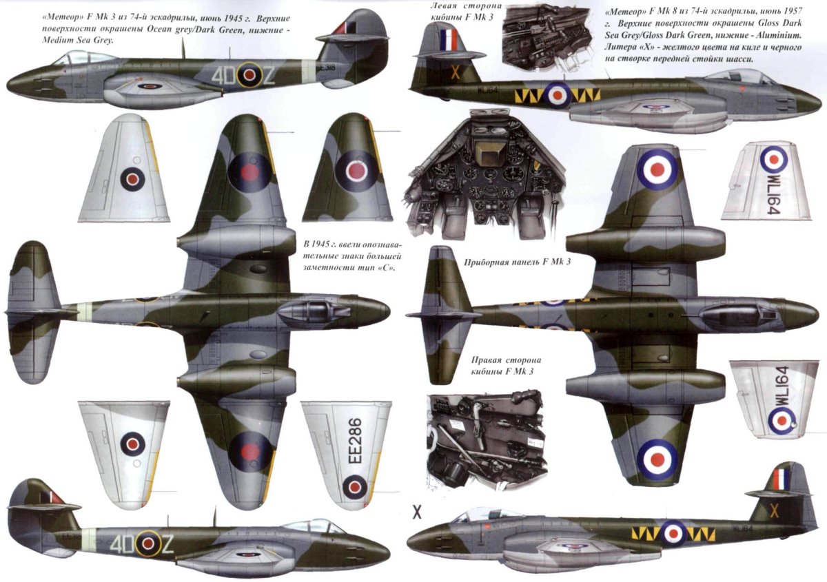 Gloster Meteor самолет