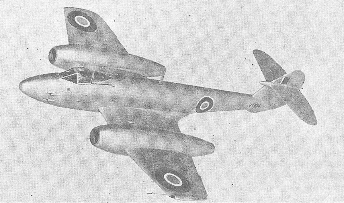 Gloster g.41 "Meteor", истребитель