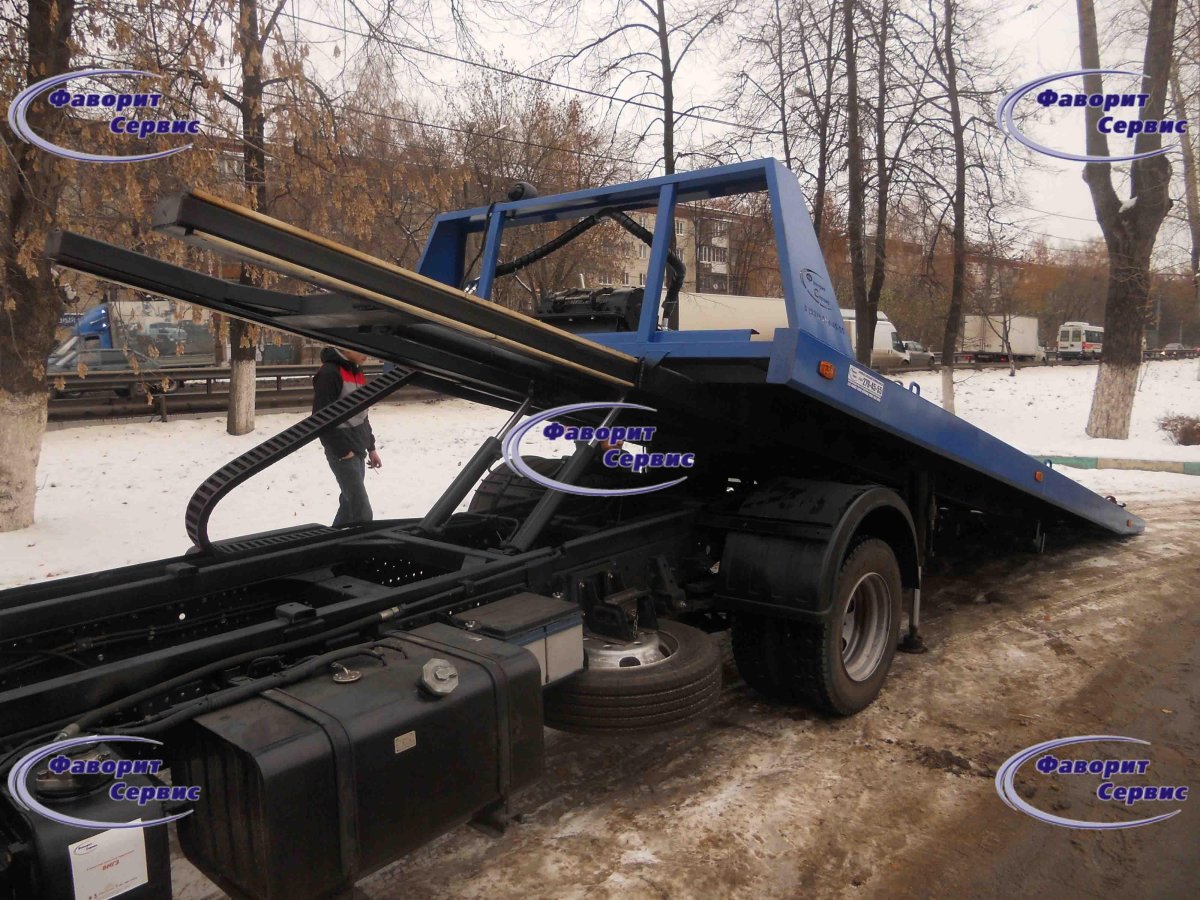 Газон Некст эвакуатор со сдвижной платформой