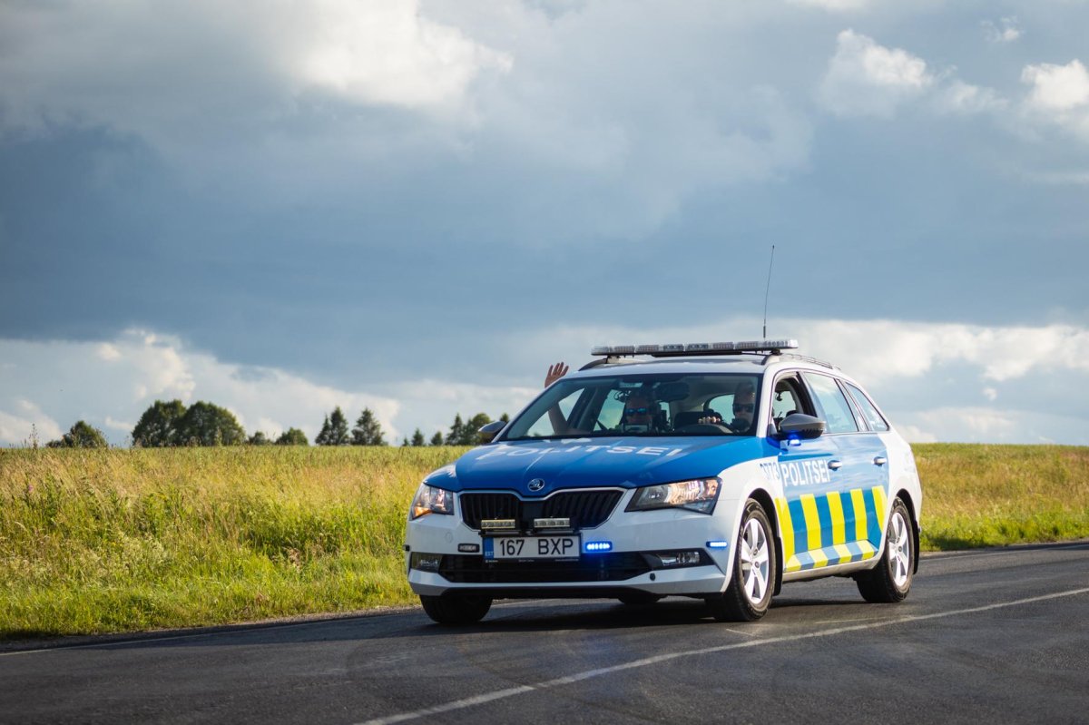 Эстонская полиция машины