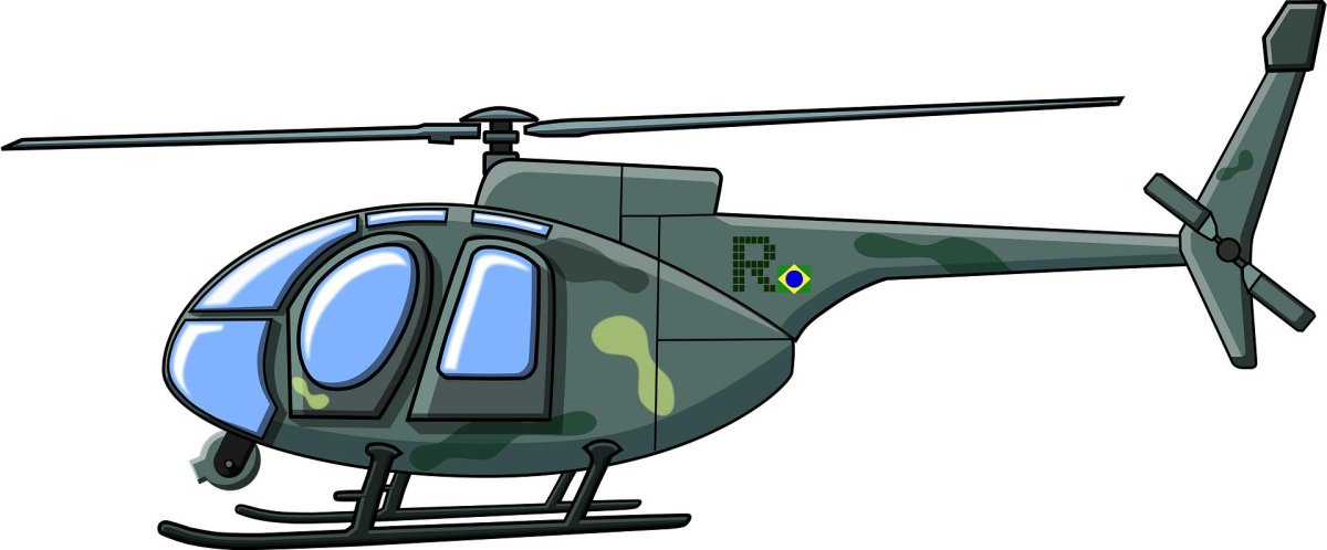 Военный вертолет для детей