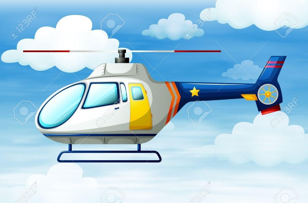 Вертолет мультяшный