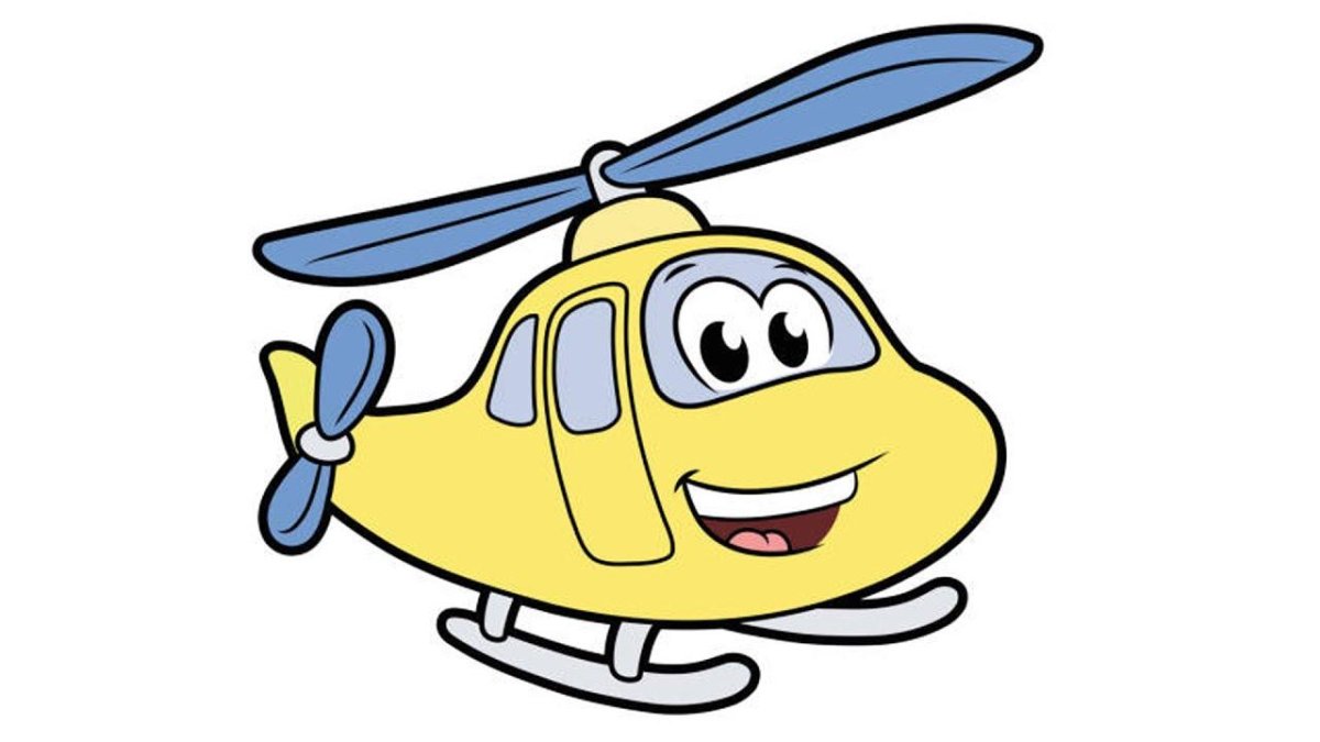 Вертолёт улыбается