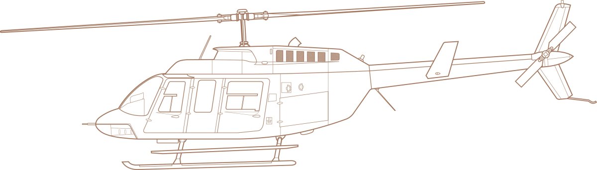 Вертолет сбоку рисунок