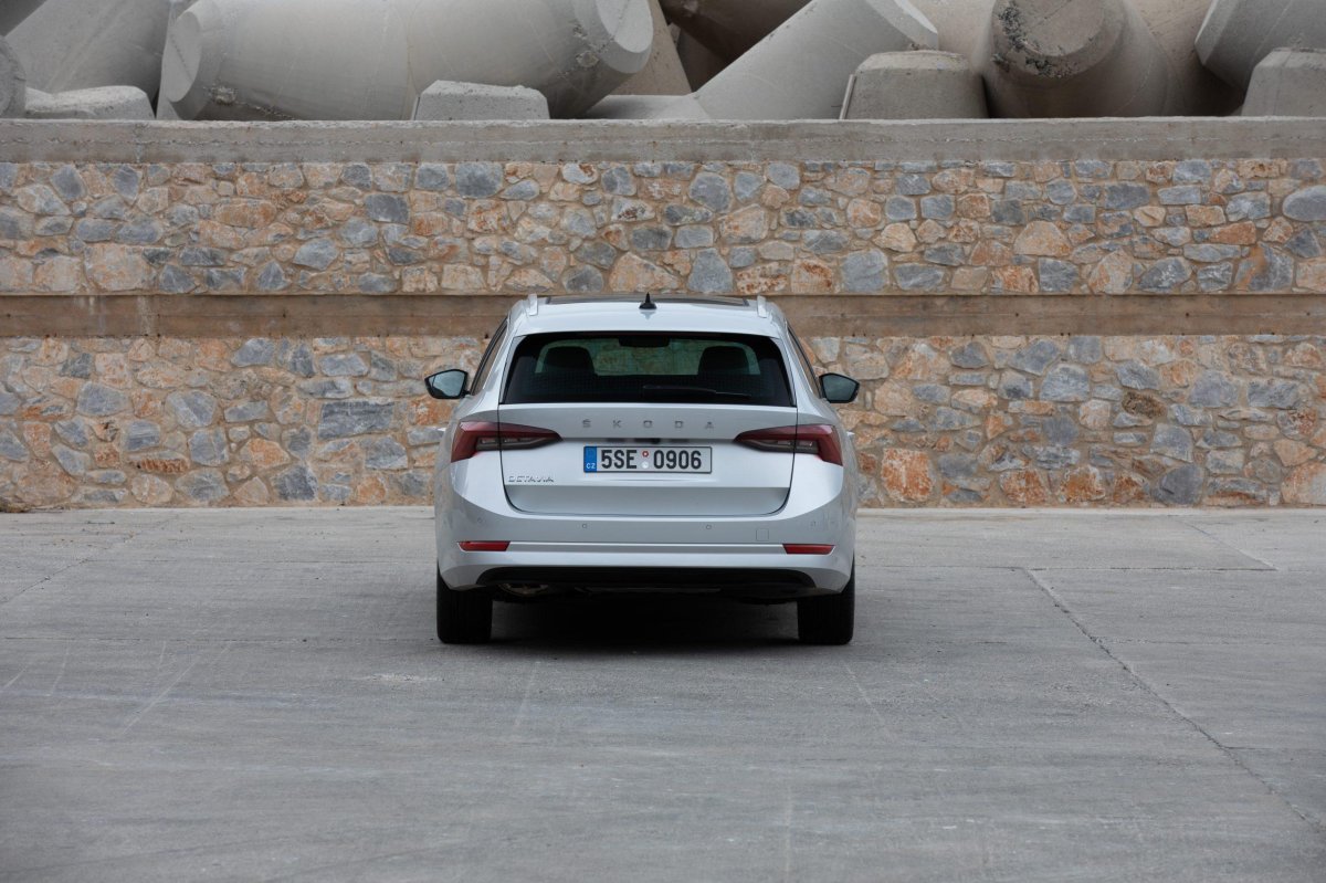 Skoda Octavia a8 сзади